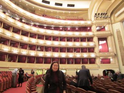 Inside the famous Vienna Opera house