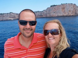Us enjoying Croatia
