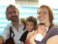 The four of us in a tuktuk on Khao San Road, Bangkok
