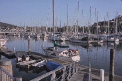 Our sailboat at Whangarei Marina, New Zealand