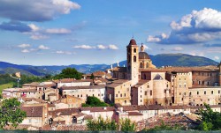 The bustling university town of Urbino