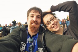 My girlfriend and I at the Moto GP race in Brno this year