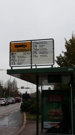 What the bus stop looks like