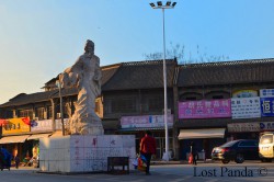 The statue of Hua Tuo, an ancient Chinese physician who was the first person in China to use anaesthesia during surgery
