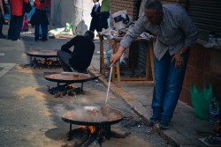 Paella competition held every summer in many parts of Valencia