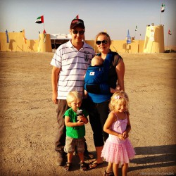The Globetrotter family at Al Dhafra Festival