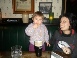 Drinking Guinness!