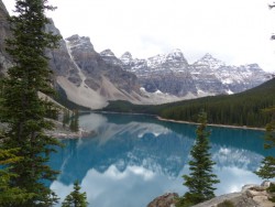 Moraine Lake - one of the many beautiful spots we saw on our travels