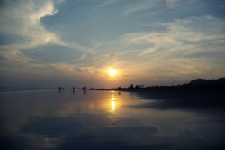 Sunset in Yogyakarta, Java island