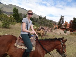 Riding a horse in Villa de Leyva