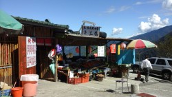 Aboriginal village in the mountains.