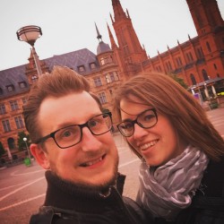 My Wife and I in our home city of Wiesbaden