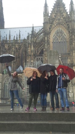 The whole clan in Koln at the Cathedral