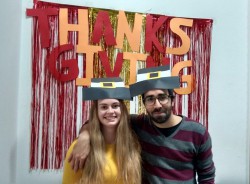 A thanksgiving party I helped host at my English school